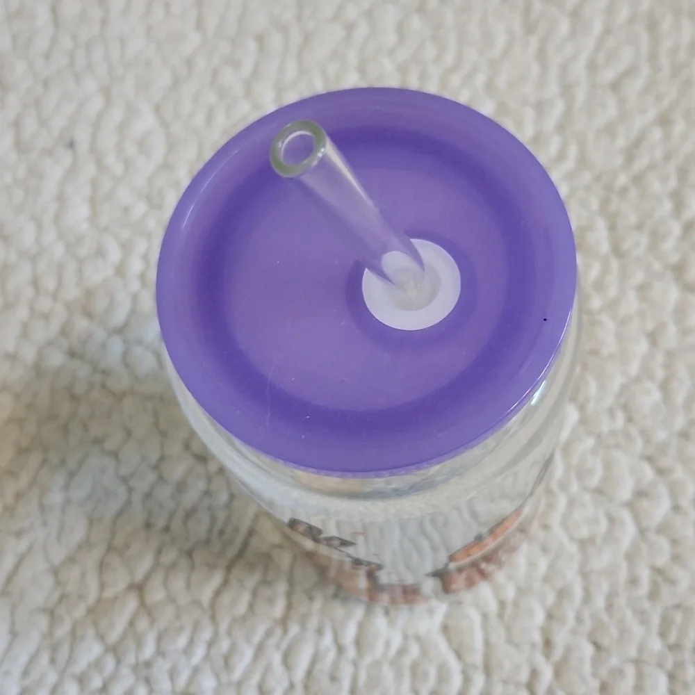 NWOT Halloween Fall Pumpkin Spice Glass Tumbler